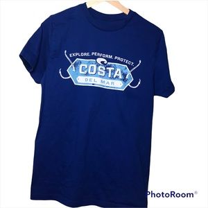 Costa Men’s Short Sleeve Tee Shirt Crewneck